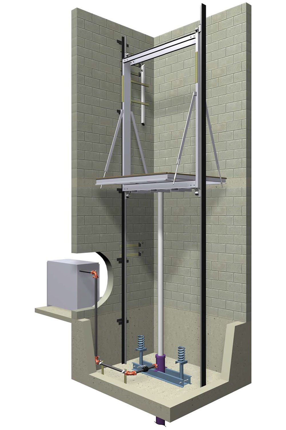 Arkown hydraulic elevator offering safe and reliable passenger and goods transport for residential, commercial, hotel, and industrial buildings